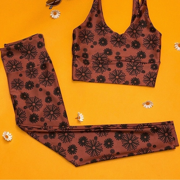 ♥️… Goldsheep Summer of love Collection Floral Leggings Daisy - Picture 8 of 12